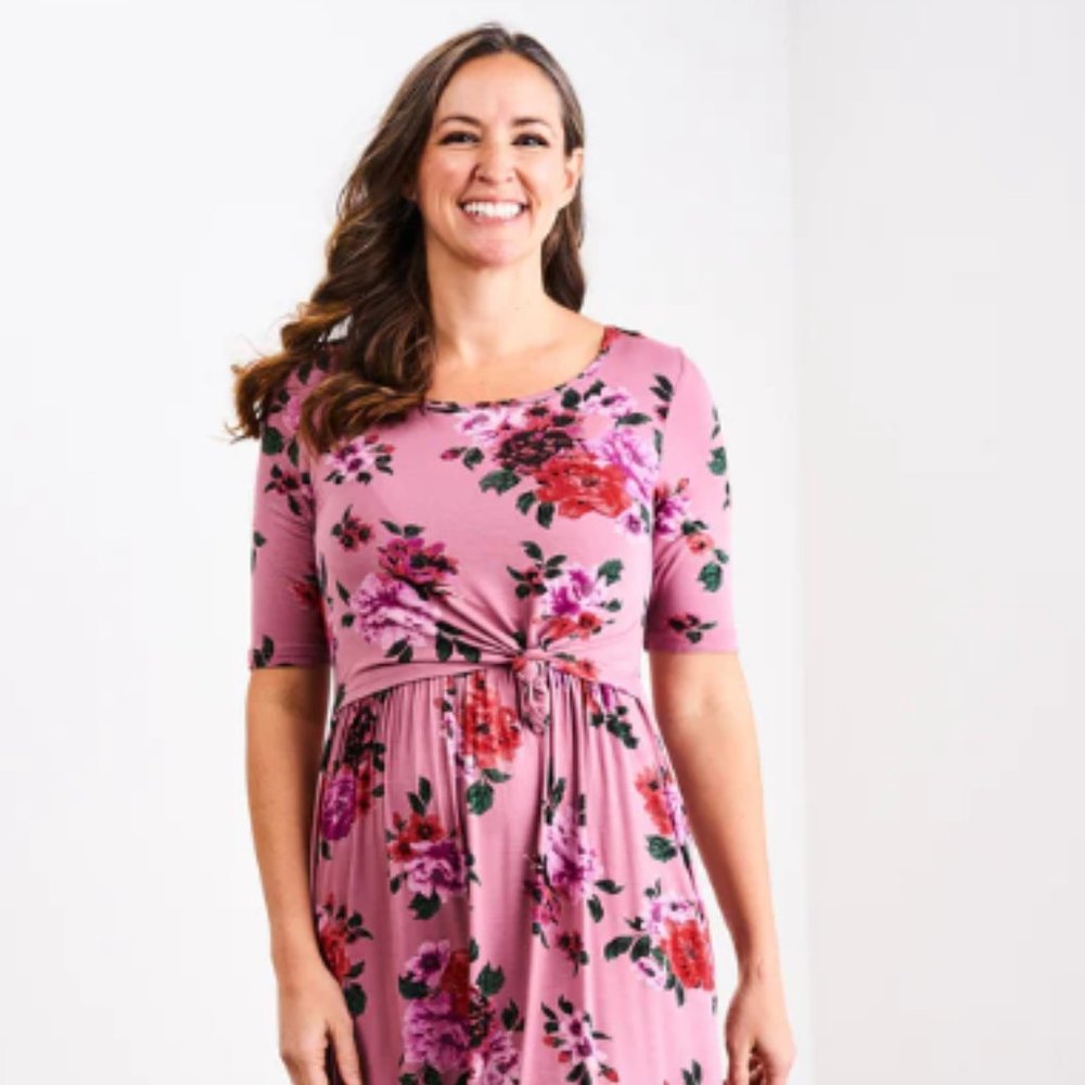 Latched Mama Ethereal Blooms Maxi Dress 1X